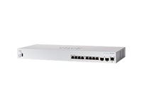 Cisco Business 350 Series CBS350-8XT - Switch - L3 - Styrt - 8 x 10GBase-T + 2 x kombo 10 Gigabit SFP+ - rackmonterbar - gjenfabrikert CBS350-8XT-UK-RF