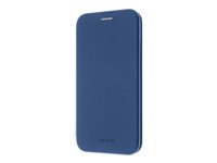 Insmat - Lommebok for mobiltelefon - aluminiumsfolie, kartong+papir, termoplastisk polyuretan (TPU) holder - elektrisk blå - for Apple iPhone 15 650-3204