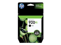HP 920XL - Høy ytelse - svart - original - blekkpatron - for Officejet 6500, 6500 E709a, 6500 E709c, 6500A, 6500A E710a, 7500A CD975AE#BGX