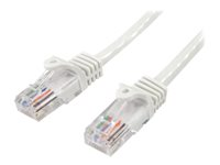 StarTech.com CAT5e Cable - 7 m White Ethernet Cable - Snagless - CAT5e Patch Cord - CAT5e UTP Cable - RJ45 Network Cable - Koblingskabel - RJ-45 (hann) til RJ-45 (hann) - 7 m - UTP - CAT 5e - uten hindringer - hvit 45PAT7MWH