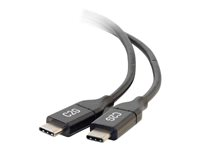 C2G 3m (10ft) USB C Cable - USB 2.0 (5A) - M/M USB Type C Cable - Black - USB-kabel - 24 pin USB-C (hann) til 24 pin USB-C (hann) - USB 2.0 - 5 A - 3 m - svart 88829