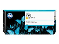 HP 728 - 300 ml - gul - original - DesignJet - blekkpatron - for DesignJet T730, T830 F9K15A