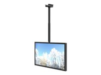 HI-ND Ceiling Casing 65" - Monteringssett (hylster) - landskap - for digitalsignerings-LCD-panel - metall - svart, RAL 9005 - skjermstørrelse: 65" - takmonterbar - for Samsung QB65, QM65 CC6500-0101-02