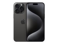 Apple iPhone 15 Pro Max - 5G smartphone - dobbelt-SIM / Internminne 1 TB - OLED-display - 6.7" - 2796 x 1290 pixels (120 Hz) - 3x bakkamera 48 MP, 12 MP, 12 MP - front camera 12 MP - svart titan MU7G3QN/A