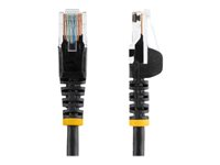 StarTech.com 7m Black Cat5e / Cat 5 Snagless Ethernet Patch Cable 7 m - Koblingskabel - RJ-45 (hann) til RJ-45 (hann) - 7 m - UTP - CAT 5e - uten hindringer - svart 45PAT7MBK