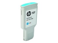 HP 727 - 300 ml - høykapasitets - cyan - original - DesignJet - blekkpatron - for DesignJet T1500, T1530, T2500, T2530, T920, T930 F9J76A