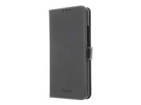 Insmat Exclusive Flip Case - Lommebok for mobiltelefon - papir, polyuretan, kartong, lær, polykarbonat, folie - svart - for Huawei nova 5T 650-2826