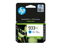 HP 933XL - Høy ytelse - cyan - original - blekkpatron - for Officejet 6100, 6600 H711a, 6700, 7110, 7510, 7610, 7612 CN054AE#BGY