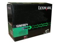 Lexmark - Svart - original - oppusset - tonerpatron - for Lexmark T620, T622 12A6160