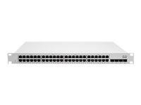 Cisco Meraki Cloud Managed MS210-48LP - Switch - 48 x 1000Base-T + 4 x Gigabit SFP (opplink) - PoE+ (370 W) MS210-48LP-HW