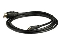 StarTech.com 2m High Speed HDMI Cable with Ethernet HDMI to HDMI Mini - HDMI-kabel med Ethernet - HDMI hann til 19 pin mini HDMI Type C hann - 2 m - skjermet - svart HDACMM2M