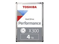 Toshiba X300 Performance - Harddisk - 4 TB - intern - 3.5" - SATA 6Gb/s - 7200 rpm - buffer: 256 MB HDWR440UZSVA