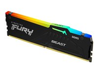 Kingston FURY Beast RGB - DDR5 - modul - 32 GB - DIMM 288-pin - 5600 MHz / PC5-44800 - CL36 - 1.25 V - ikke-bufret - on-die ECC KF556C36BBEA-32