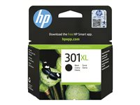 HP 301XL - 8 ml - Høy ytelse - svart - original - blekkpatron - for HP DeskJet 1000, 1010, 1050 AiO, 1050A AiO, 1510 AiO, 2000, 2050 AiO, 2050A AiO, 2510 AiO, 2540 AiO, 3000, 3050 AiO, 3050A eAiO, 3510 eAiO series, HP ENVY 4500 eAiO, 5530 eAiO series, HP OfficeJet 2620 AiO, 4630 eAiO series CH563EE#UUS