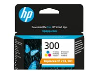 HP 300 - 4 ml - farge (cyan, magenta, gul) - original - blekkpatron - for Deskjet F4210, F4213, F4230, F4235, F4250, F4273, F4274, F4275, F4283, F4288, F4292, F4293 CC643EE#UUS
