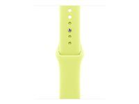 Apple - Bånd for smart armbåndsur - 40mm - M/L-størrelse - neongul - for Watch Hermès Series 7, Hermès Series 9, SE 3, Series 10, Series 11, Series 8, Series 9 MFFU4ZM/A