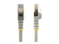 StarTech.com 1.5m CAT6A Ethernet Cable, 10 Gigabit Shielded Snagless RJ45 100W PoE Patch Cord, CAT 6A 10GbE STP Network Cable w/Strain Relief, Grey, Fluke Tested/UL Certified Wiring/TIA - Category 6A - 26AWG (6ASPAT150CMGR) - Koblingskabel - RJ-45 (hann) til RJ-45 (hann) - 1.5 m - STP - CAT 6a - formstøpt, uten hindringer - grå 6ASPAT150CMGR