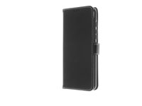 Insmat Flip Case - Lommebok for mobiltelefon - ekte skinn, polykarbonat - svart - for Motorola Moto G71 5G 650-3031