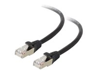 C2G Cat5e Booted Shielded (STP) Network Patch Cable - Koblingskabel - RJ-45 (hann) til RJ-45 (hann) - 7 m - STP - CAT 5e - formstøpt - svart 83855