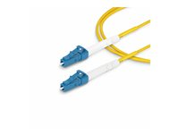 StarTech.com 3m (9.8ft) LC to LC (UPC) OS2 Single Mode Simplex Fiber Optic Cable, 9/125µm, Laser Optimized, 40G/100G, Bend Insensitive, Low Insertion Loss - LSZH Fiber Patch Cord (SPSMLCLC-OS2-3M) - Koblingskabel - LC/UPC-enkeltmodus (hann) til LC/UPC-enkeltmodus (hann) - 3 m - 2 mm - fiberoptisk - simpleks - 9 / 125 micron - OS1/OS2 - halogenfri, toretnings, passiv - gul SPSMLCLC-OS2-3M