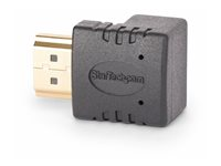 StarTech.com Down Angle HDMI 2.0 Adapter, 90-Degree HDMI Port Saver, M/F - High Speed - HDMI-adapter - HDMI hann til HDMI hunn oppvinklet - svart - 4K 60Hz støtte, toretnings, passiv HDMI2HDMIMFDN