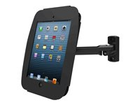 Compulocks Space Swing Arm iPad 12.9" Wall Mount Black - Innhegning - Tyverisikker - for nettbrett - låsbar - høyverdig aluminium - svart - for Apple 12.9-inch iPad Pro (1. generasjon, 2. generasjon) 827B290SENB