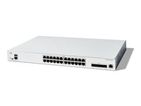 Cisco Catalyst 1300-24XT - Switch - L3 - smart - 24 x 10 Gigabit Ethernet + 4 x combo 10 Gigabit SFP+/RJ-45 - rackmonterbar - gjenfabrikert C1300-24XT-RF