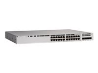 Cisco Catalyst 9200L - Network Essentials - switch - L3 - 24 x 10/100/1000 (PoE+) + 4 x Gigabit SFP (opplink) - rackmonterbar - PoE+ (740 W) C9200L-24P-4G-E