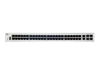 Cisco Catalyst 1000-48T-4G-L - Switch - Styrt - 48 x 10/100/1000 + 4 x Gigabit SFP (opplink) - rackmonterbar C1000-48T-4G-L