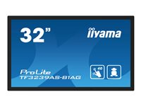 iiyama ProLite TF3239AS-B1AG - 32" Diagonalklasse (31.5" synlig) LED-bakgrunnsbelyst LCD-skjerm - intelligent skilting - med innbygd mediespiller og pekeskjerm (multiberørings) - Android - 1080p 1920 x 1080 - svart TF3239AS-B1AG