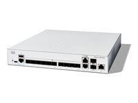 Cisco Catalyst 1300-12XS - Switch - L3 - smart - 12 x 10GBase-X + 2 x combo 10 Gigabit SFP+/RJ-45 - rackmonterbar - gjenfabrikert C1300-12XS-RF
