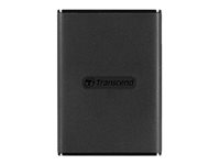 Transcend ESD270C - SSD - 500 GB - ekstern (bærbar) - USB 3.1 Gen 2 - 256-bit AES - svart TS500GESD270C
