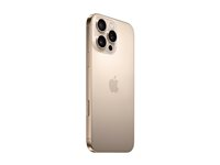 Apple iPhone 16 Pro Max - 5G smartphone - dobbelt-SIM / Internminne 1 TB - OLED-display - 6.9" - 2868 x 1320 piksler (120 Hz) - 3x bakkamera 48 MP, 48 MP, 12 MP - front camera 12 MP - ørken titanium MYX63QN/A