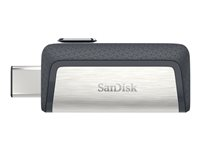 SanDisk Ultra Dual - USB-flashstasjon - 32 GB - USB 3.1 / USB-C SDDDC2-032G-G46