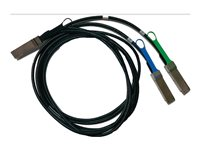 NVIDIA - Fibre Channel-kabel - QSFP56 (hann) til QSFP56 (hann) - 1 m - hybrid 980-9I98H-00V001
