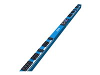 Eaton Metered Input Rack PDU EMIB08-30B - Strømfordelerenhet (kan monteres i rack) - AC 200-240 V - 7.4 kW - enkeltfase - Ethernet, RS-232 - inngang: IEC 60309 32A - utgangskontakter: 42 (6 x IEC 60320 C19, 36 x IEC 60320 C13) - 0U - 3 m kabel - blå EMIB08-30B