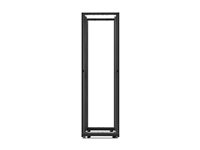 APC NetShelter AV Enclosure with 10-32 Threaded Rails - Rack - svart - 42U AR3812