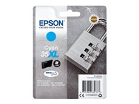 Epson 35XL - 20.3 ml - XL - cyan - original - blister - blekkpatron - for WorkForce Pro WF-4720, WF-4720DWF, WF-4725DWF, WF-4730, WF-4730DTWF, WF-4740, WF-4740DTWF C13T35924010