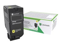 Lexmark - Gul - original - tonerpatron LCCP, Lexmark Corporate - for Lexmark CS720de, CS720dte, CS725de, CS725dte, CX725de, CX725dhe, CX725dthe 74C20YE