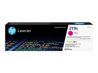 HP 219X - Høy ytelse - magenta - original - LaserJet - tonerpatron (W2193X) - for P/N: 499Q6F#BAZ, 499Q7F#BAZ, 499Q8F#B19, 499Q8F#BAZ, 499R0F#BAZ, 8D7L0A#BAZ W2193X