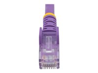 StarTech.com 50cm CAT6 Ethernet Cable, 10 Gigabit Snagless RJ45 650MHz 100W PoE Patch Cord, CAT 6 10GbE UTP Network Cable w/Strain Relief, Purple, Fluke Tested/Wiring is UL Certified/TIA - Category 6 - 24AWG (N6PATC50CMPL) - Nettverkskabel - RJ-45 (hann) til RJ-45 (hann) - 50 cm - UTP - CAT 6 - uten hindringer, flertrådet - purpur N6PATC50CMPL