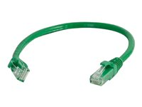 C2G Cat5e Booted Unshielded (UTP) Network Patch Cable - Koblingskabel - RJ-45 (hann) til RJ-45 (hann) - 1 m - UTP - CAT 5e - formstøpt, uten hindringer, flertrådet - grønn 83201