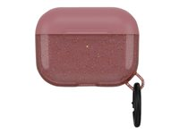 OtterBox Ispra Series - Eske for trådløse øretelefoner - polykarbonat, sink-legering, termoplastisk elastomer (TPE) - uendelig rosa - for Apple AirPods Pro 77-65500