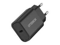 OtterBox - Strømadapter - 20 watt - 3 A - PD 3.0 (24 pin USB-C) - svart 78-81362