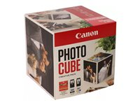 Canon Photo Cube Creative Pack - Blank - 2-pack - svart, farge (cyan, magenta, gul) - original - blekkpatron/papirsett - for PIXMA TS5350, TS5350i, TS5351, TS5351i, TS5352, TS5353, TS7450, TS7450i, TS7451, TS7451i 3713C011