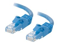 C2G Cat6 Booted Unshielded (UTP) Network Patch Cable - Koblingskabel - RJ-45 (hann) til RJ-45 (hann) - 30 cm - UTP - CAT 6 - formstøpt, uten hindringer, flertrådet - blå 83384