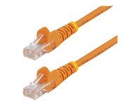 StarTech.com 5m Orange Cat5e / Cat 5 Snagless Ethernet Patch Cable 5 m - Koblingskabel - RJ-45 (hann) til RJ-45 (hann) - 5 m - UTP - CAT 5e - flertrådet, uten hindringer - oransje 45PAT5MOR