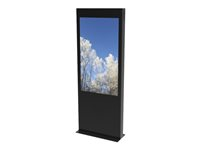 HI-ND Single totem - Stativ - for LCD-skjerm - svart, RAL 9005 - skjermstørrelse: 55" - plassering på gulv - for LG 55; Samsung QM55 ST5500-5001-02