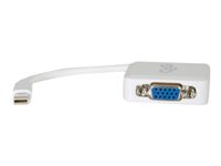 C2G 20cm Mini DisplayPort to VGA Adapter - Thunderbolt to VGA Converter M/F - White - DisplayPort-kabel - Mini DisplayPort (hann) til HD-15 (VGA) (hunn) - 20 cm - hvit 84316