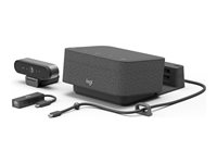 Logitech Logi Dock Focus Room Kit - Videokonferansesett (Logitech BRIO Ultra HD Pro Webcam, Logitech Logi Dock) - Optimert for UC 991-000452